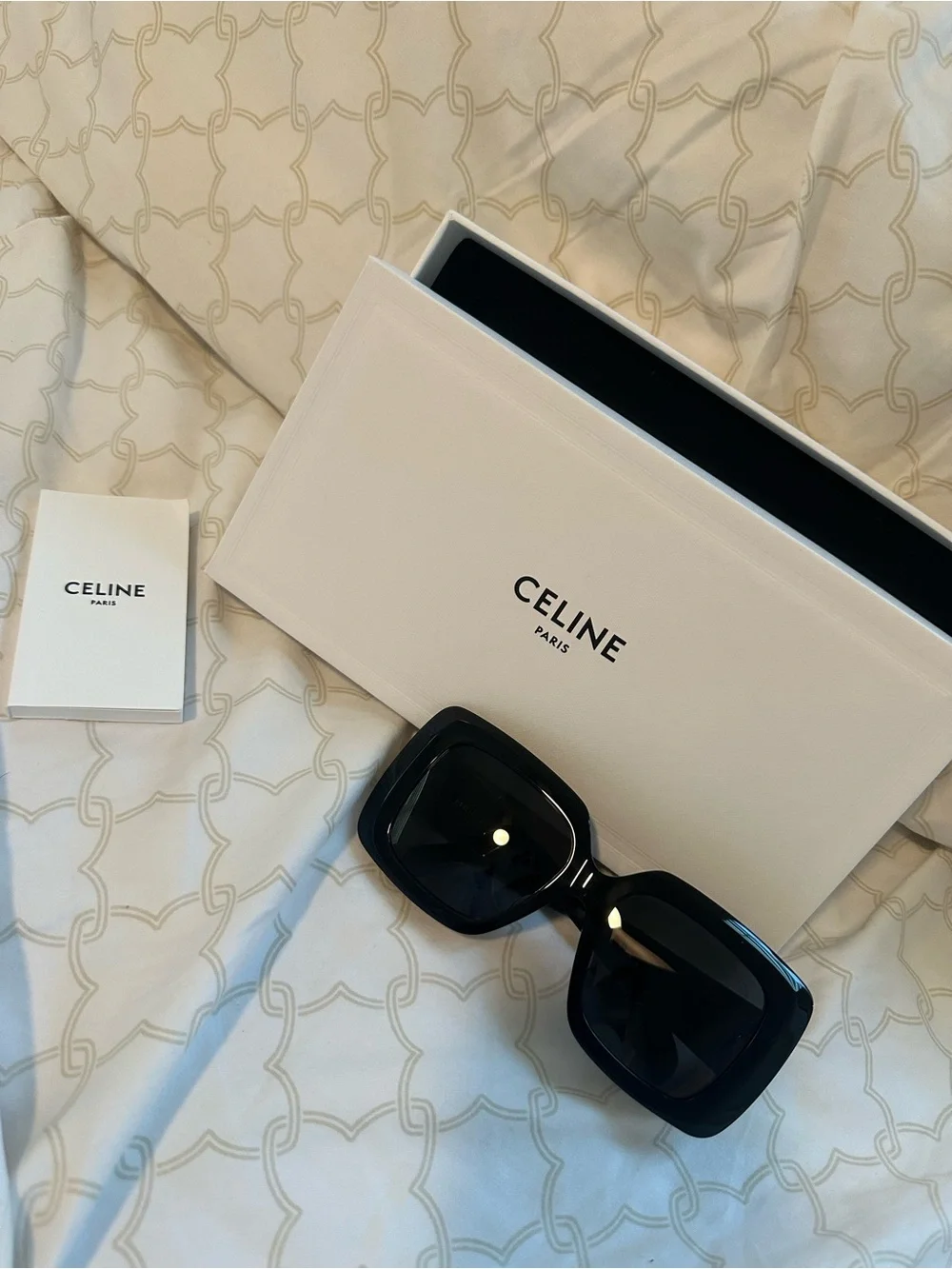 Celine Black Oversized Square Sunglasses